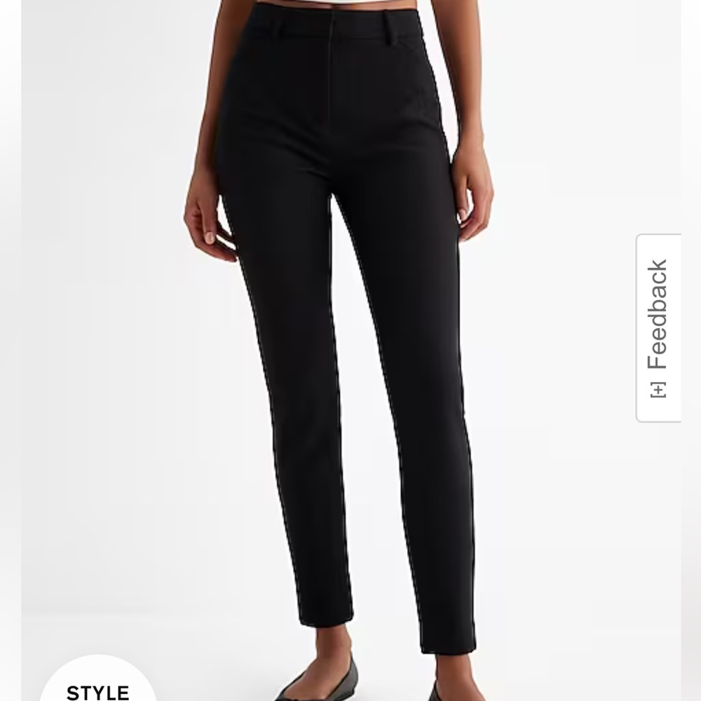Express Skinny High Rise Dress Pants Black (stretch)- Size 4